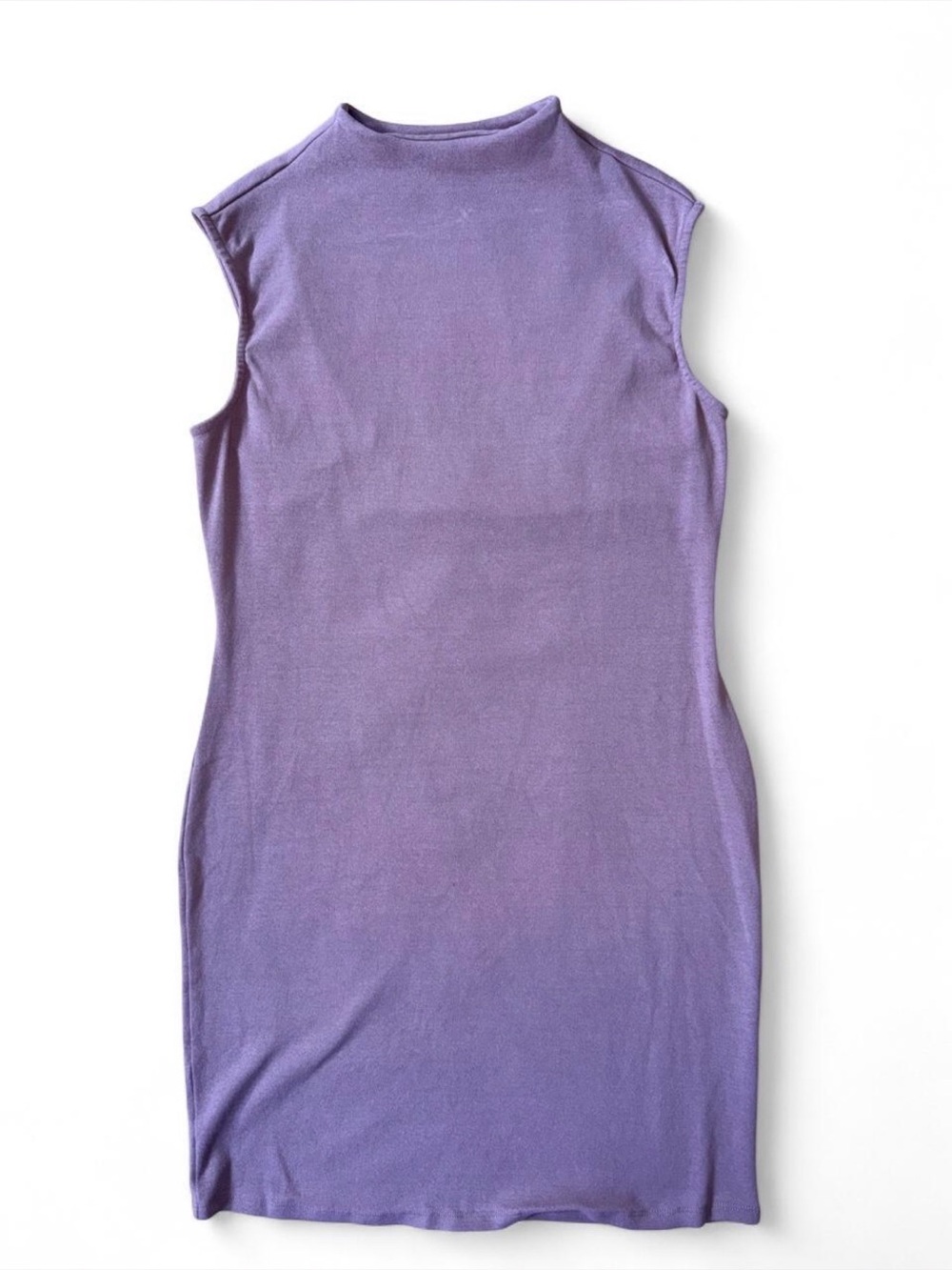 Sleeveless Midi Bodycon Dress in Lavender Purple